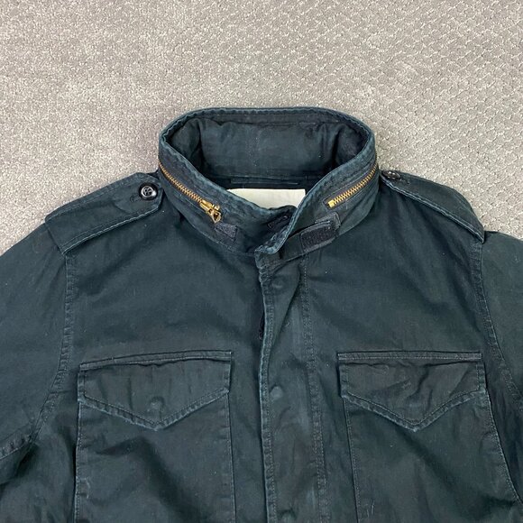 Ralph Lauren Denim & Supply Field Jacket Men's Medium Black M65 Military Combat - Picture 2 of 15